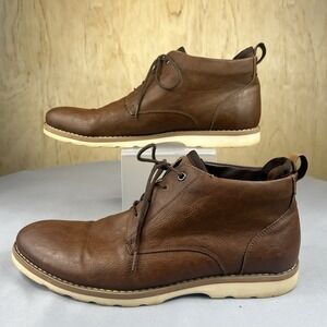 Madden NYC Men's Hoffman Chukka Boots Size 11.5 Cognac Dress Leather